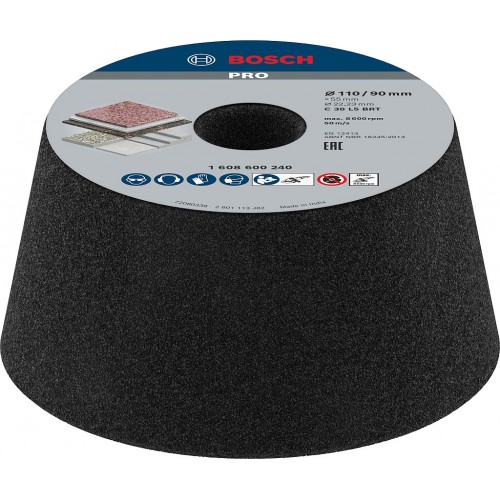 BOSCH Kónická brúsna miska PRO Metal, 90 x 110 x 55 mm, G30 1608600240