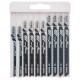 BOSCH 10-dielna sada pílových listov do priamočiarych píl Basic for Wood 2607010629