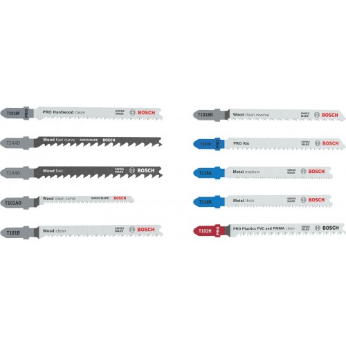 BOSCH Sada pílových listov do priamočiarej píly Multi Material, 10 ks 2607012073 BOSCH Sada pílových listov do priamočiarej píly Multi Material, 10 ks 2607012073