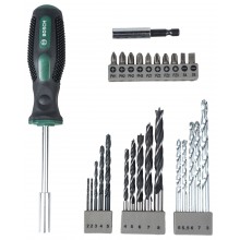 BOSCH 27-dielna sada vrtákov a skrutkovacích bitov 2607017201