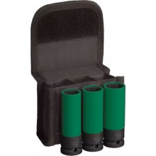 BOSCH PRE Impact Socket Set s krytmi PET, 1”, veľmi hlboké, 3 ks 2608003033