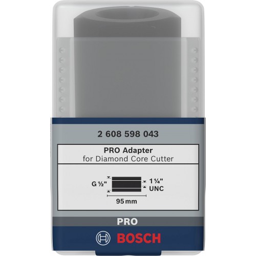BOSCH Adaptér pre diamantové vŕtacie korunky 1 1/4" UNC, G 1/2" 2608598043