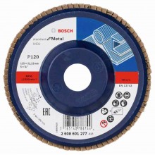 BOSCH Lamelový brúsny kotúč X431, Standard for Metal, 125 mm, 22,23 mm, 120 2608601277