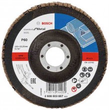 BOSCH Lamelový brúsny kotúč X431, Standard for Metal, 125 mm, 22,23 mm, 60 2608603657