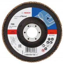 BOSCH Lamelový brúsny kotúč X431, Standard for Metal, 125 mm, 22,23 mm, 80 2608603718