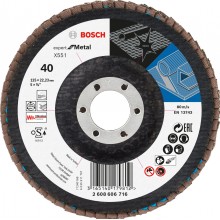 BOSCH Expert for Metal Lamelový brúsny kotúč X551, 125x22,23mm, 40, 2608606716