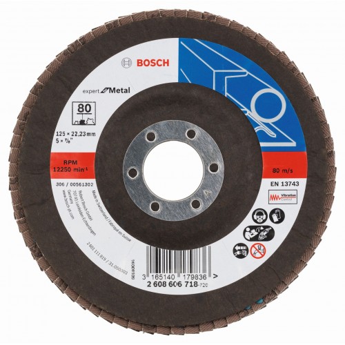 BOSCH Expert for Metal Lamelový brúsny kotúč X551, 125x22,23mm, 80, 2608606718 BOSCH Expert for Metal Lamelový brúsny kotúč X551, 125x22,23mm, 80, 2608606718