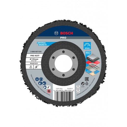 BOSCH Čistiaci kotúč N377, Best for Metal 115 mm, 22,23 mm 2608607632