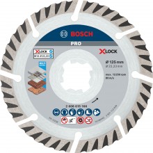 BOSCH Diamantový rezací kotúč PRO Multi Material 125 x 22,23 mm, X-Lock, 2 ks 2608615286
