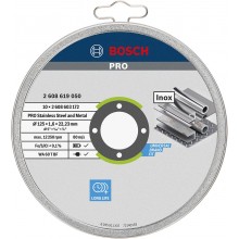 BOSCH Rezací kotúč PRO Stainless Steel and Metal, 125 x 1,6 x 22,23 mm 2608619050