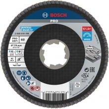 BOSCH X-LOCK Best for Metal Lamelový brúsny kotúč X571, 115x22,23mm, G60, 2608619198