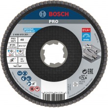 BOSCH Lamelový brúsny kotúč PRO X571, zalomený, 125 mm, G40, X-Lock 2608619201