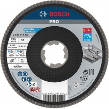 BOSCH Lamelový brúsny kotúč PRO X571, zalomený, 125 mm, G80, X-Lock 2608619203