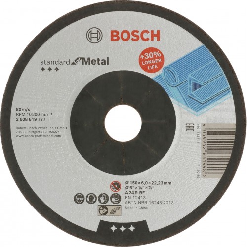 BOSCH Brúsny kotúč PRO Metal, 150 × 6 × 22,23 mm 2608619777 BOSCH Brúsny kotúč PRO Metal, 150 × 6 × 22,23 mm 2608619777
