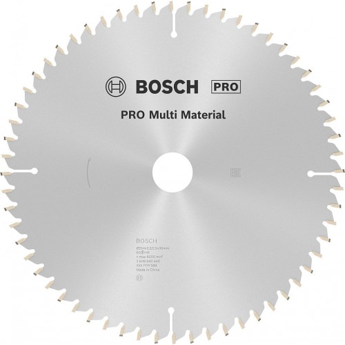 BOSCH Kotúč PRO Multi Material pre okružné píly, 254 × 3,2 × 30 mm 2608640449