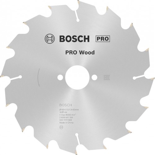BOSCH Kotúč PRO Wood pre okružné píly, 190 x 2,0/2,0 mm, 16z, 2608641184 BOSCH Kotúč PRO Wood pre okružné píly, 190 x 2,0/2,0 mm, 16z, 2608641184