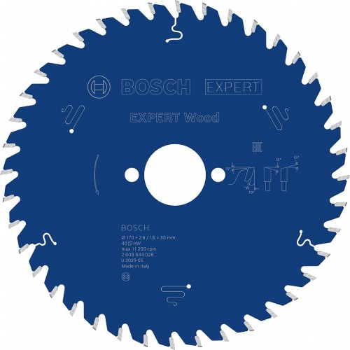 BOSCH Pílový kotúč Expert for Wood, 170 x 30 x 2,6 mm, T40 2608644028