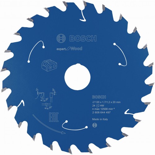 BOSCH Pílový kotúč pre aku píly Expert for Wood 120x20x1,7/1,2x24T 2608644497