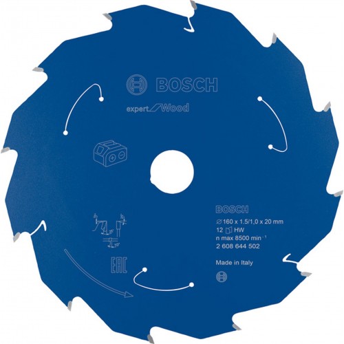 BOSCH Pílový kotúč pre aku píly Expert for Wood 160x20x1,5/1x12T 2608644502