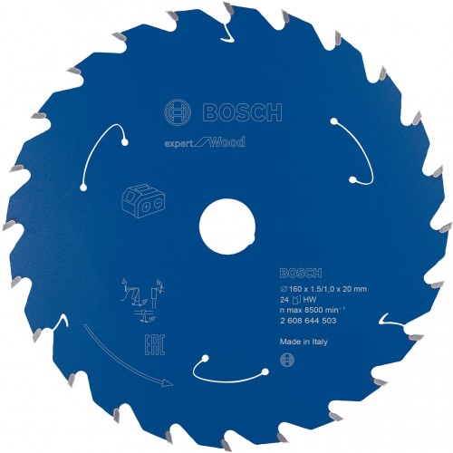 BOSCH Pílový kotúč pre aku píly Expert for Wood 160x20x1,5/1x24T 2608644503