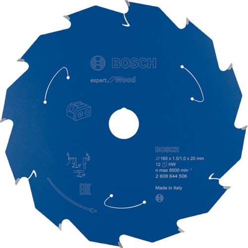 BOSCH Pílový kotúč pre aku píly Expert for Wood 165x20x1,5/1x12T 2608644506
