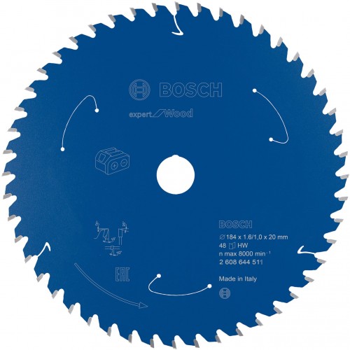 BOSCH Pílový kotúč pre aku píly Expert for Wood 184x20x1,6/1x48T 2608644511