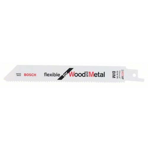 BOSCH Pílový list pre chvostovky S 922 VF Flexible for Wood and Metal, 5 ks, 2608656017