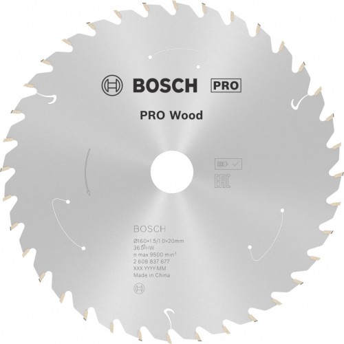 BOSCH Kotúč PRO Wood cordless 160x20/15,875x1,5/1,0x36T 2608837677