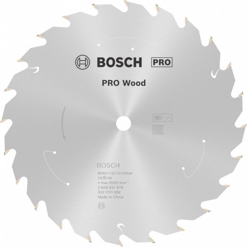 BOSCH Kotúč PRO Wood cordless 165x10x1,5/1,0x24T 2608837679