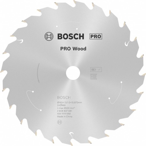 BOSCH Kotúč PRO Wood cordless 165x15,875x1,5/1,0x24T 2608837681