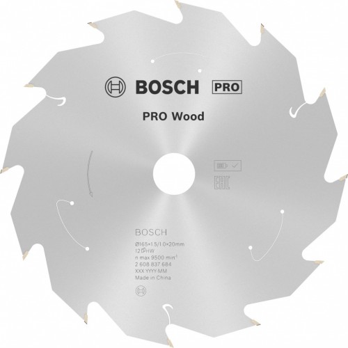 BOSCH Kotúč PRO Wood cordless 165x20/16x1,5/1,0x12T 2608837684