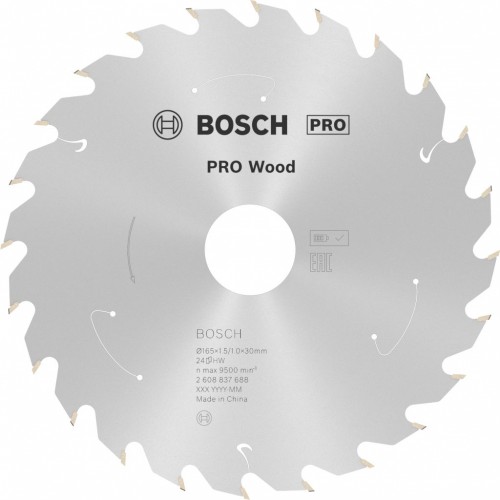 BOSCH Kotúč PRO Wood cordless 165x30x1,5/1,0x24T 2608837688