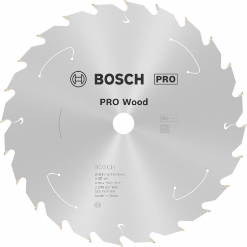 BOSCH Kotúč PRO Wood cordless 184x16x1,6/1,1x24T 2608837698