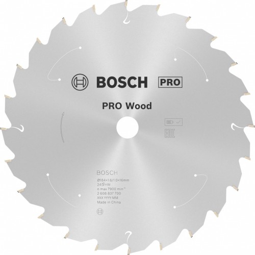 BOSCH Kotúč PRO Wood cordless na drevo 184x16x1,6/1,0x24T 2608837700