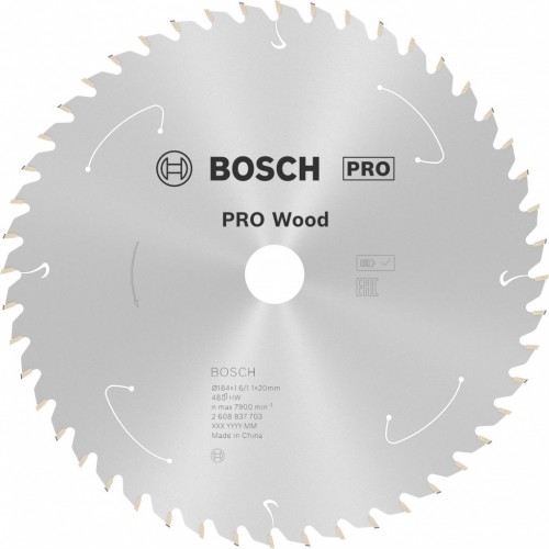 BOSCH Kotúč PRO Wood cordless 184x20x1,6/1,1x48T 2608837703
