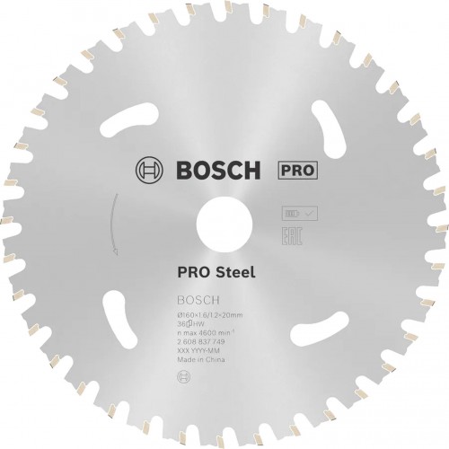 BOSCH Kotúč PRO Steel cordless na kov pre aku. okružné píly, 136 x 1,6 x 20 mm 2608837746 BOSCH Kotúč PRO Steel cordless na kov pre aku. okružné píly, 136 x 1,6 x 20 mm 2608837746