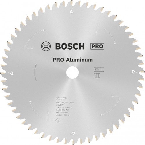 BOSCH Kotúč PRO Aluminium cordless na hliník, 184 x 2 x 16 mm 2608837767