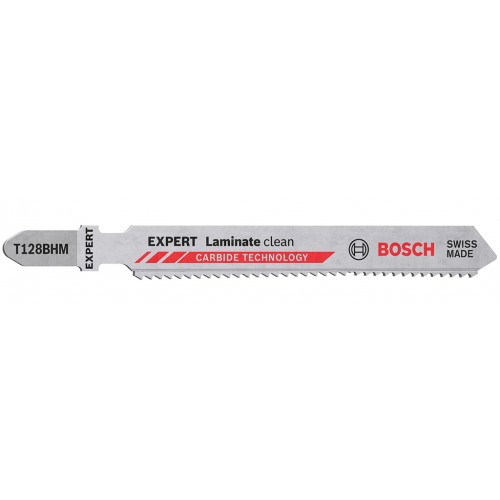 BOSCH List priamočiarej píly EXPERT ‘Laminate Clean’ T128 BHM, 3 ks 2608900542