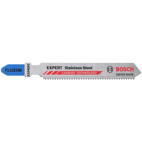 BOSCH Listy priamočiarej píly EXPERT ‘Stainless Steel’ T 118 EHM, 3 ks 2608900562