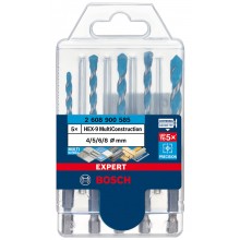 BOSCH Sada vrtákov EXPERT HEX-9 MultiConstruction, 4/5/6/6/8 mm, 5 ks 2608900585