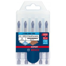 BOSCH 6-dielna sada vrtákov na strešnú krytinu EXPERT HEX-9 HardCeramic 5 mm 2608900599