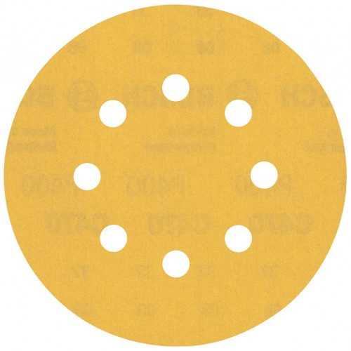 BOSCH Brúsny papier EXPERT C470 s 8 otvormi, 125 mm, zrnitosť 400, 5 ks 2608900811