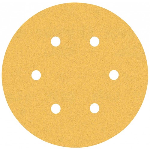 BOSCH Brúsny papier EXPERT C470 so 6 otvormi, 150 mm, zrnitosť 120, 5 ks 2608900817