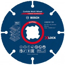 BOSCH Rezací kotúč EXPERT Carbide Multi Wheel X-LOCK, 115 mm, 22,23 mm 2608901192