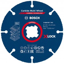 BOSCH Rezací kotúč EXPERT Carbide Multi Wheel X-LOCK, 125 mm, 22,23 mm 2608901193