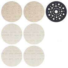 BOSCH Sada pre začiatočníkov EXPERT M480, 125 mm, 7 ks. 2x80 / 2x120 / 2x180 2608901202