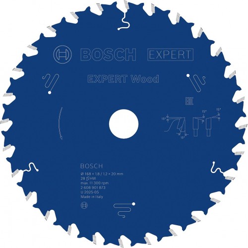 BOSCH Expert for Wood Pílový kotúč, 168 × 1,8/1,2 × 20 mm, T28 2608901873