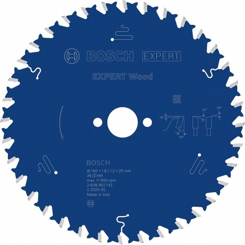 BOSCH Expert for Wood Pílový kotúč, 160 × 1,8/1,2 × 20 mm, T36 2608902142