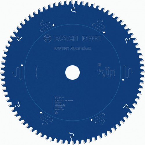 BOSCH Pílový kotúč EXPERT Aluminium pre okružné píly, 254x2,4/1,8x25,4mm, T80 2608902243