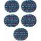BOSCH Sada fóliových brúsnych kotúčov EXPERT O780,150 mm,G60/G80/G120/G180/G240 2608902470